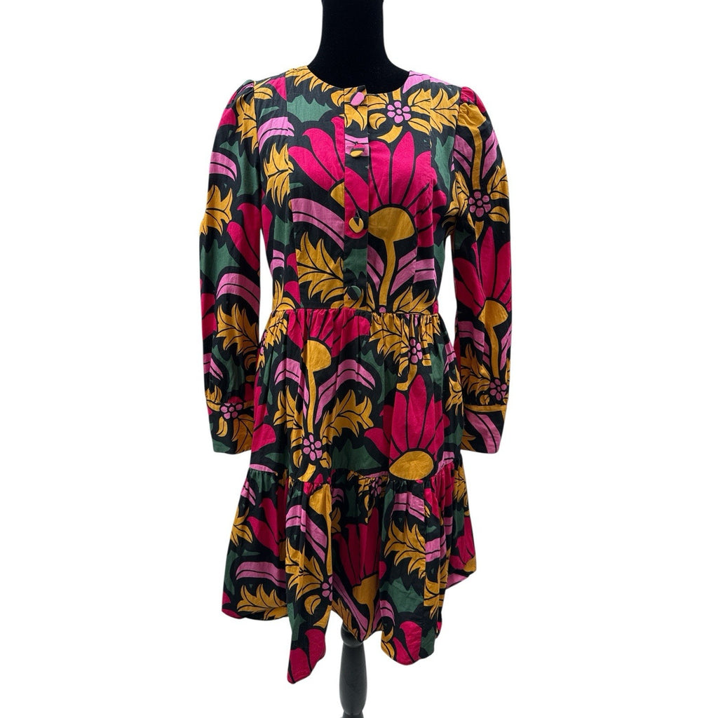 J Crew Tiered dress in Ratti® grandi fiori print Size 2