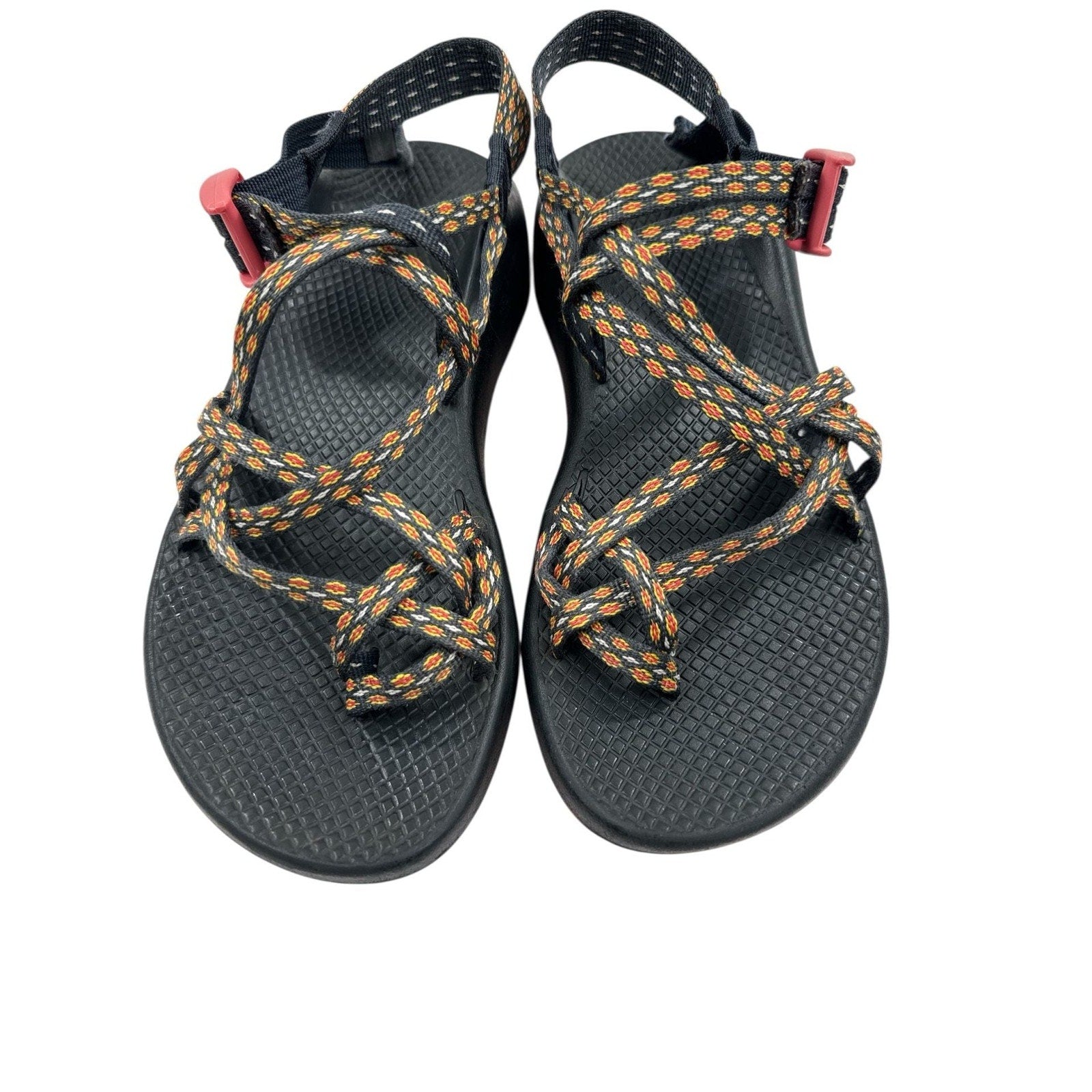 Chaco Women's ZX2 Classic Sandal in Crest Citrus Toe-Loop Hiking Sandals Size 8