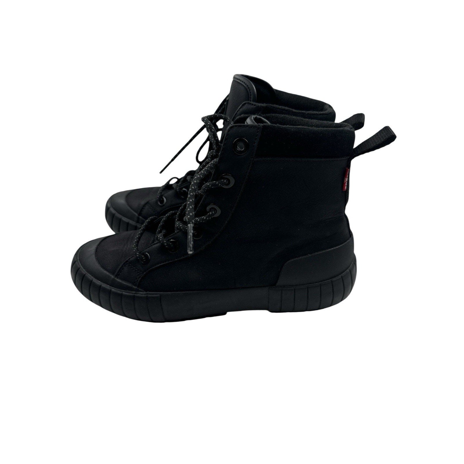 Levi's Strauss Men's La Paz 2.0 Lace Up Canvas Casual Boots All Black Size 7