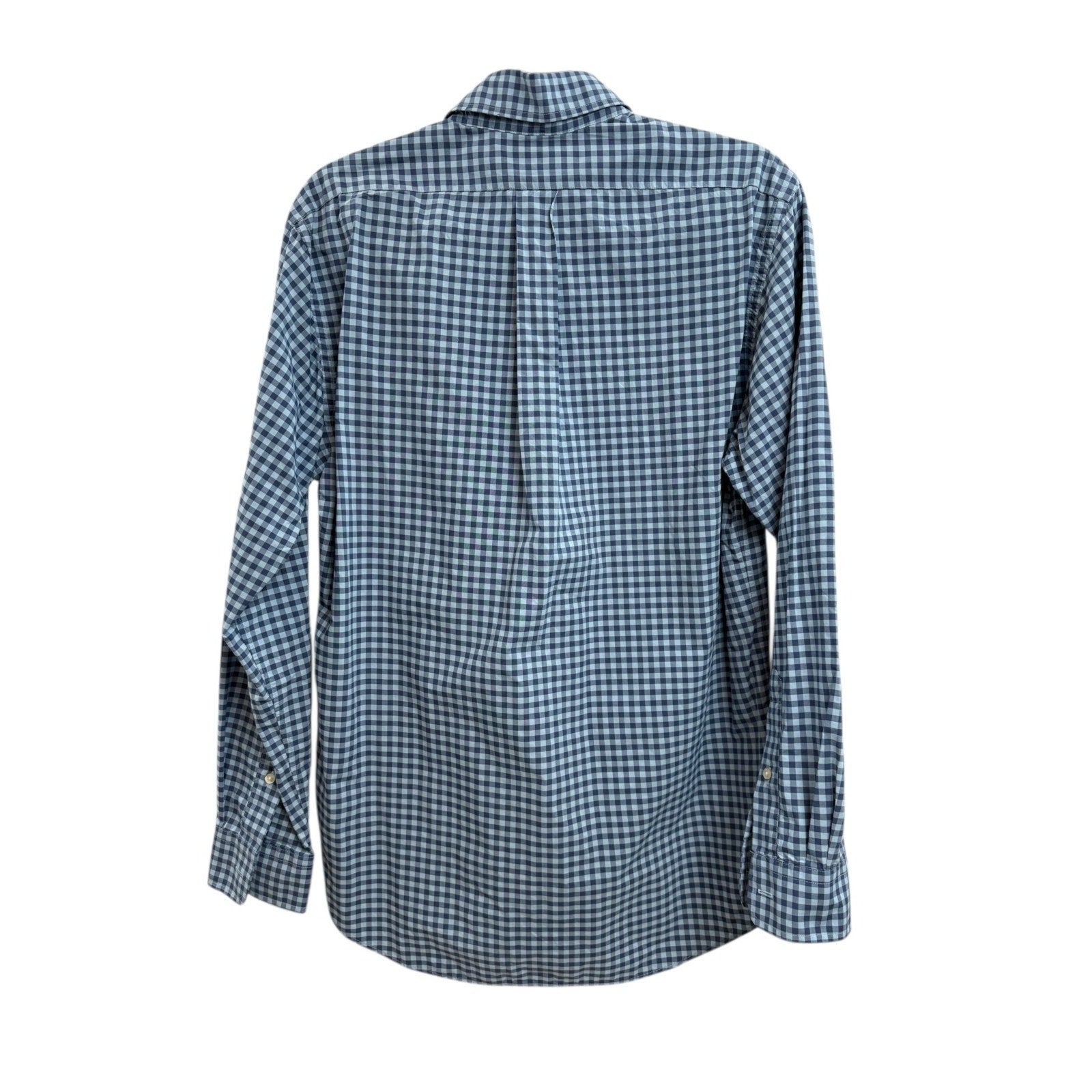 Mens Vineyard Vines Slim Fit Tucker Shirt Blue Plaid M Nylon