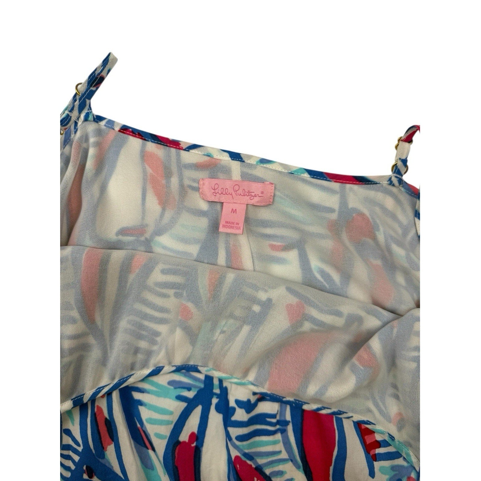 Lilly Pulitzer Red Right Return Sailboat Spaghetti Strap Dress Size M