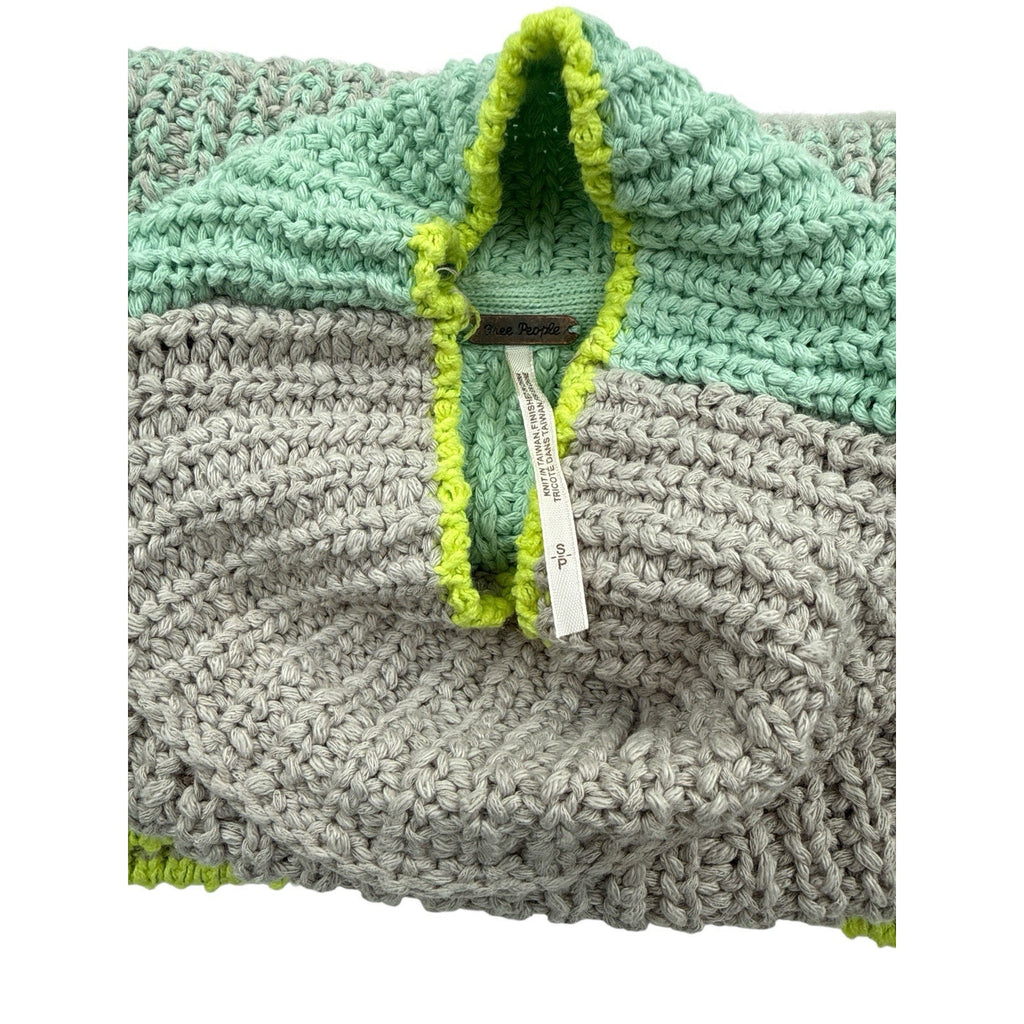 Free People Sunbrite cropped pull over sweater Run River Size S