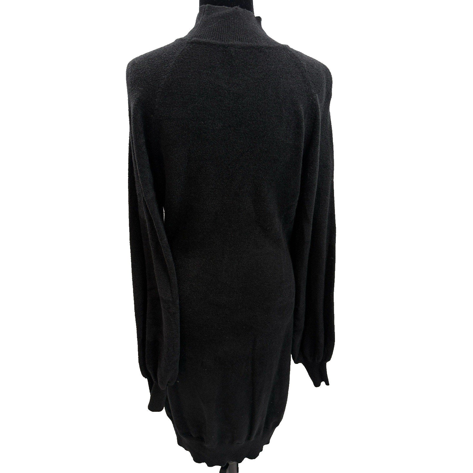 EXLURA Black Knit Sweater Dress Size M Women's