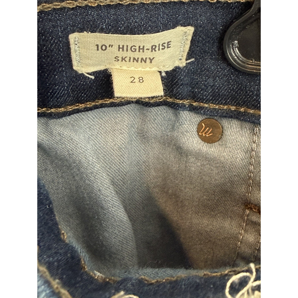 Anthropologie Madewell 10" High- Rise Skinnny Jeans Size 28