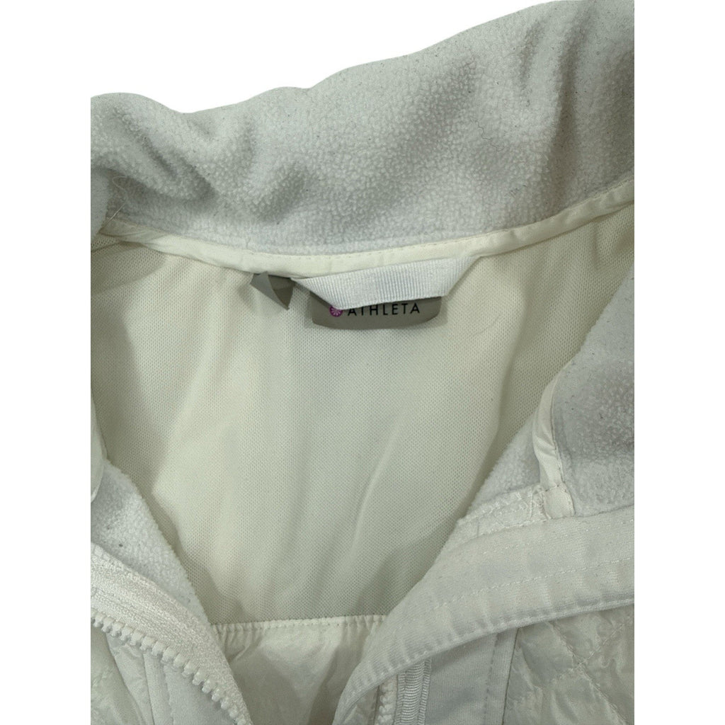 Athleta Rock Ridge PrimaLoft Vest Womens White Quilted Puffer Womens Small
