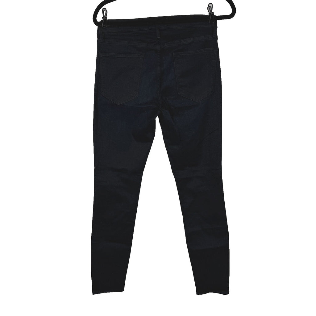 Frame Le High Skinny Denim Women's Black Jeans Raw hem. Size 29