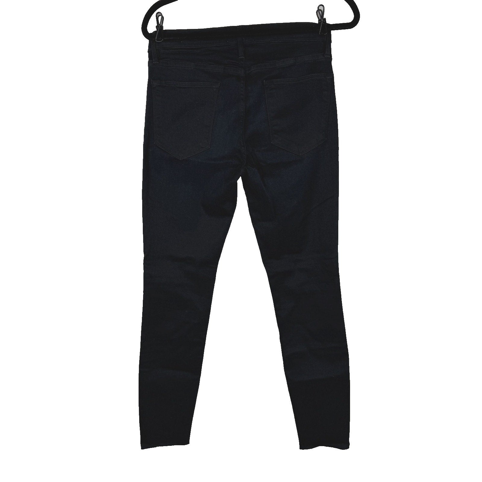 Frame Le High Skinny Denim Women's Black Jeans Raw hem. Size 29