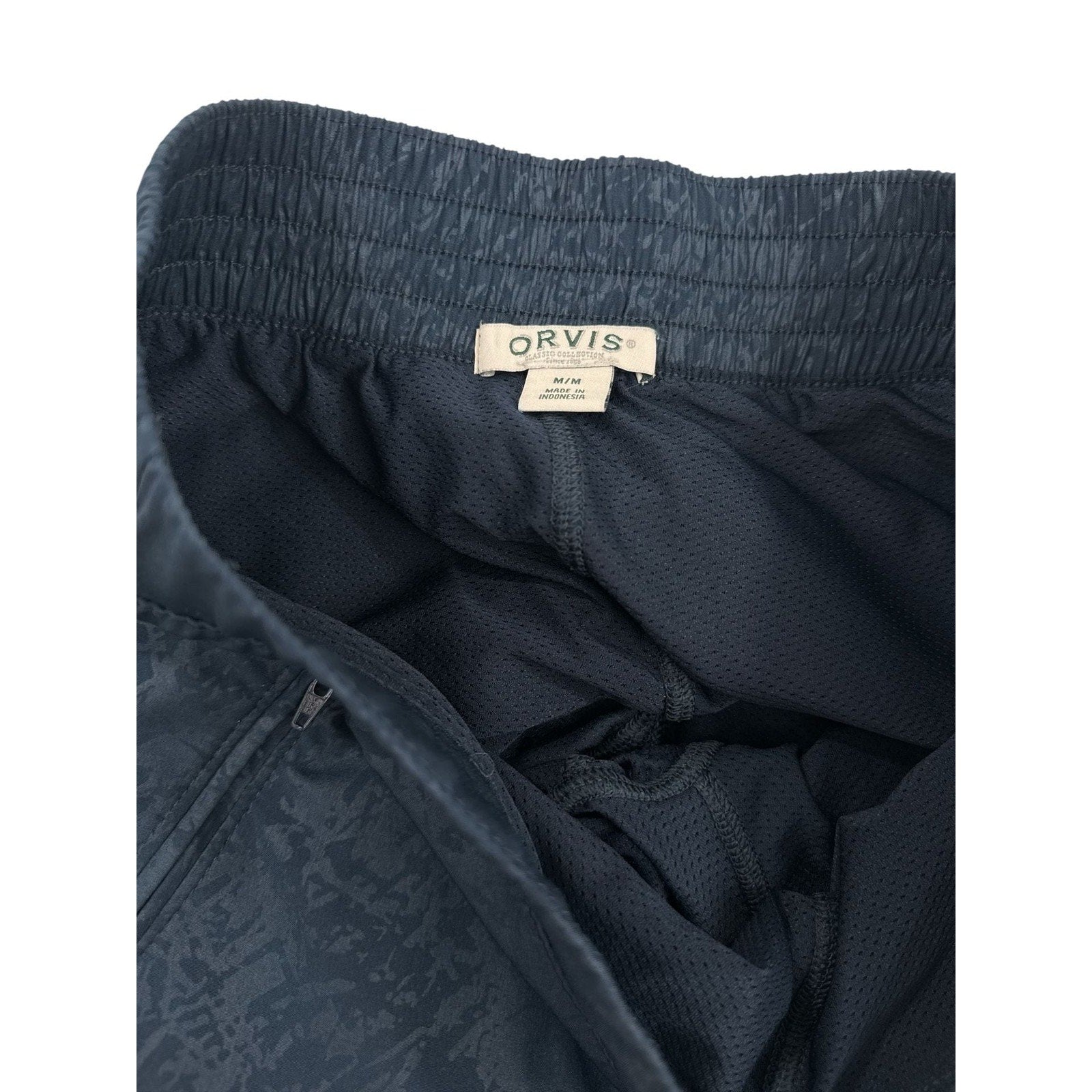 Orvis Women's Medium Embossed Pull-On Travel Skort in Shattered Navy Blue