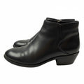 FRYE Carson Piping Bootie Black Leather Ankle Boots Size 7.5 Women’s