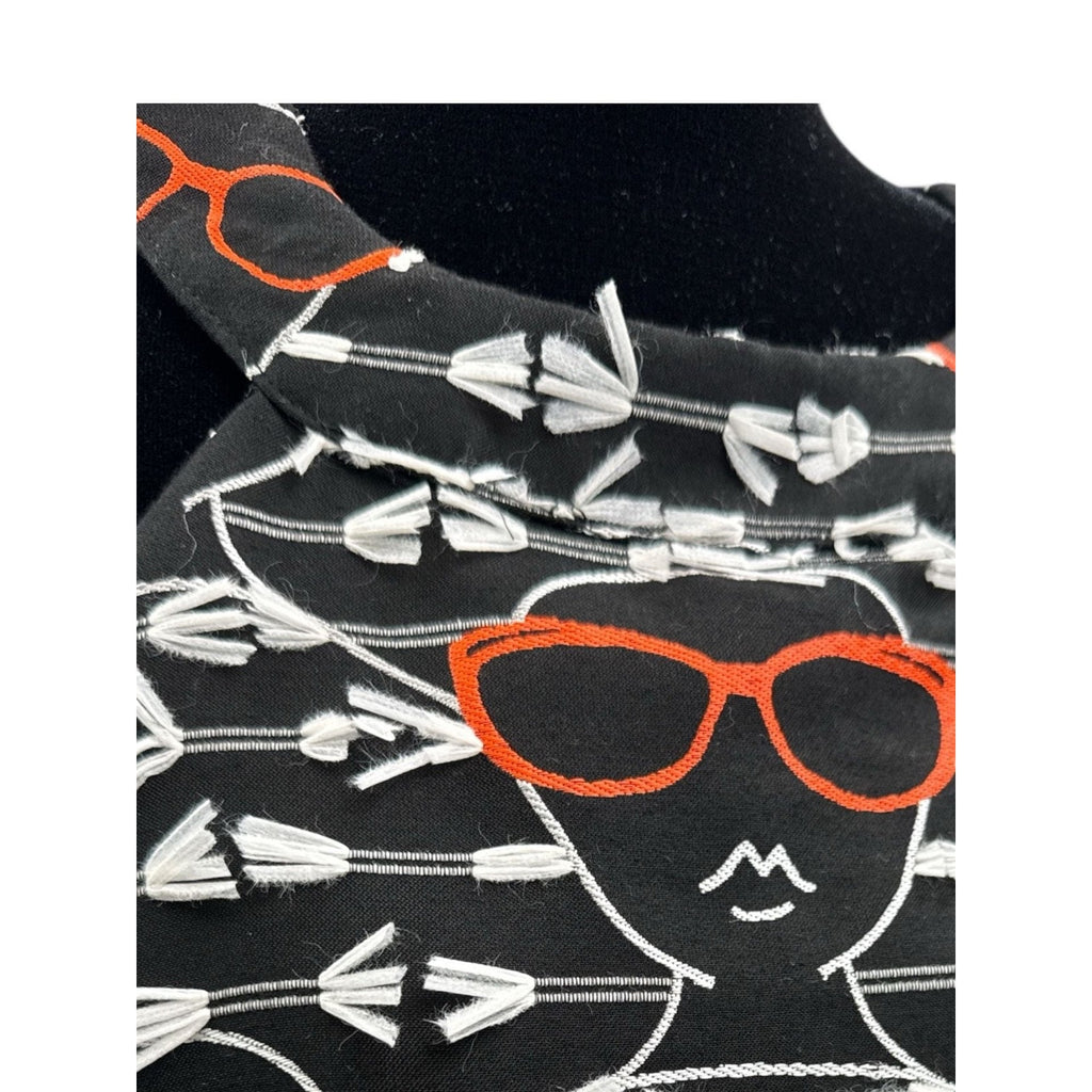 Hutch Anthropologie Sunglass Girl Embroidered Mini Shift Dress