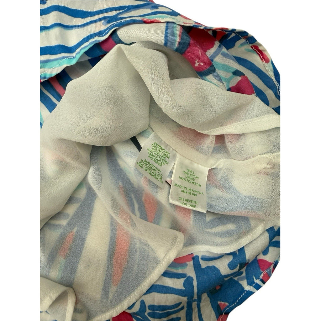 Lilly Pulitzer Red Right Return Sailboat Spaghetti Strap Dress Size M