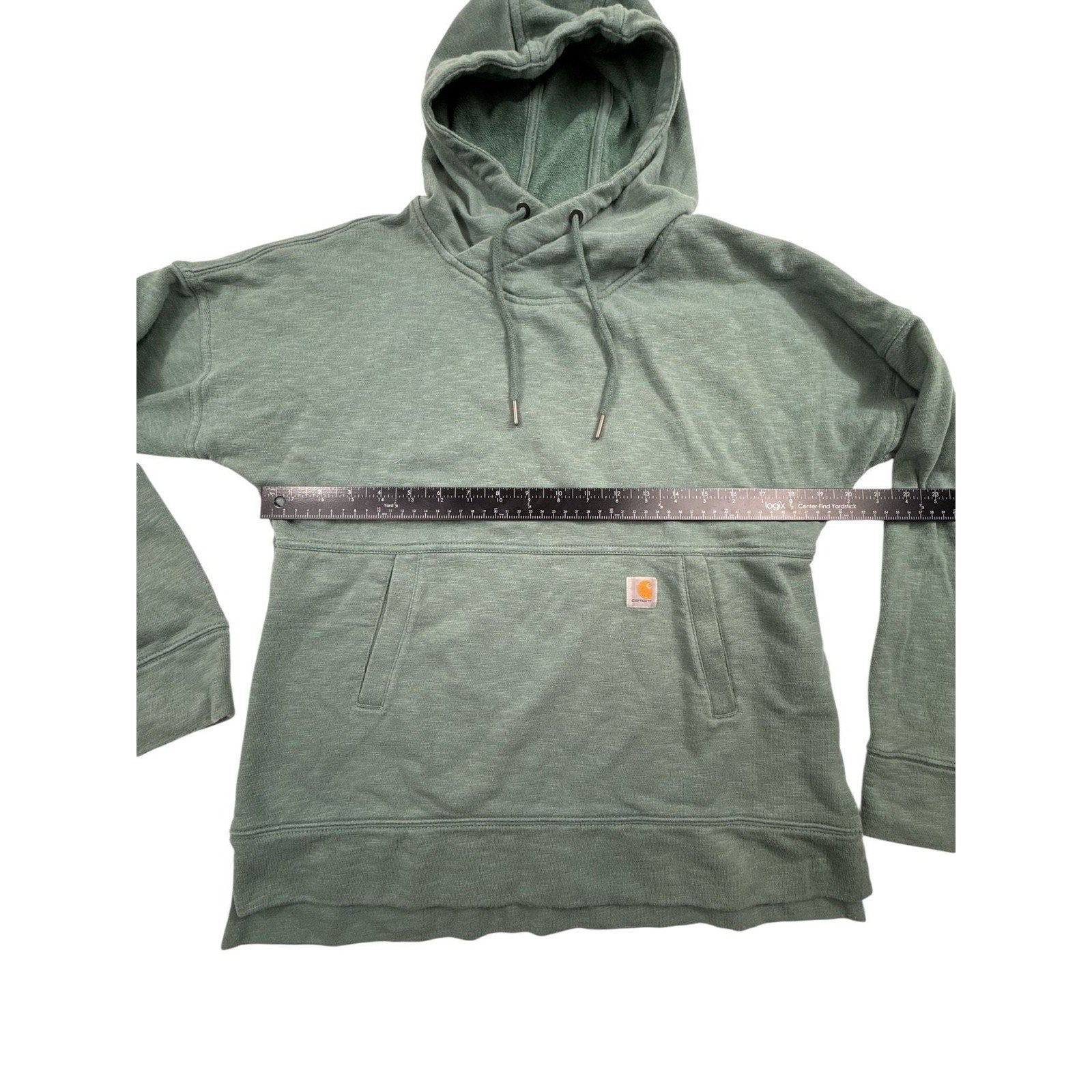 Carhartt Women's Newberry Hoodie Relaxed Fit Fog Green Size Small
